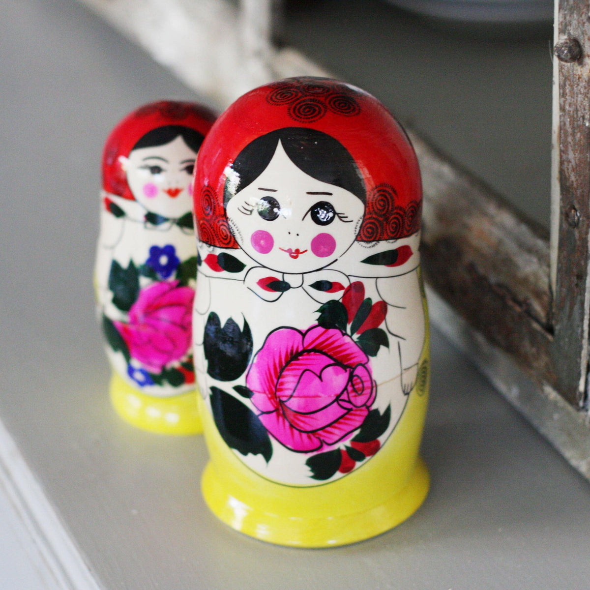 Wooden Stacking Dolls made by Loula and Deer
