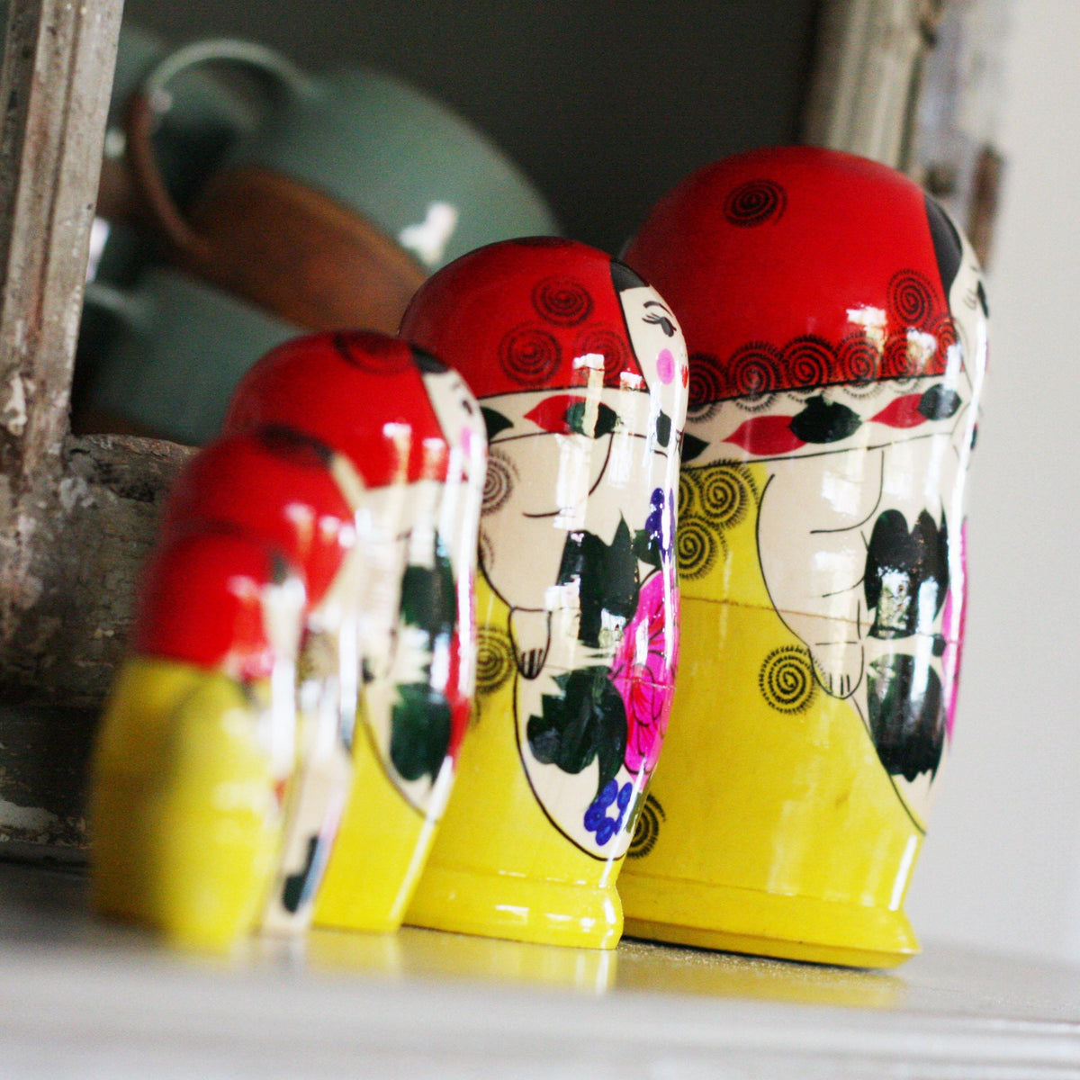 Wooden Stacking Dolls made by Loula and Deer