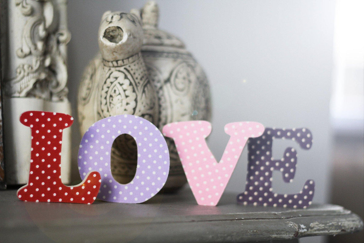 Polka Dot Letters made by Beamers