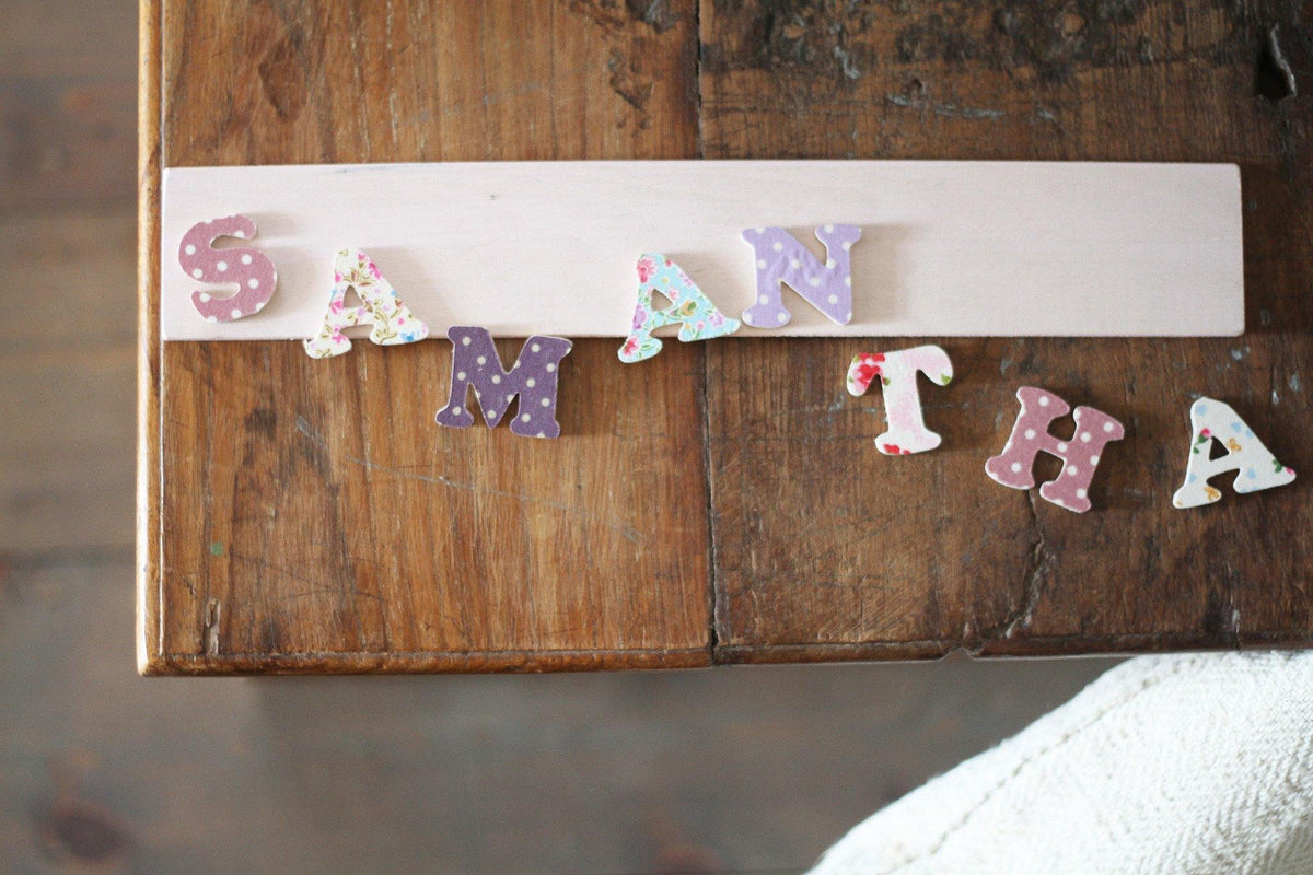 Personalised Name Plaque - Loula and Deer