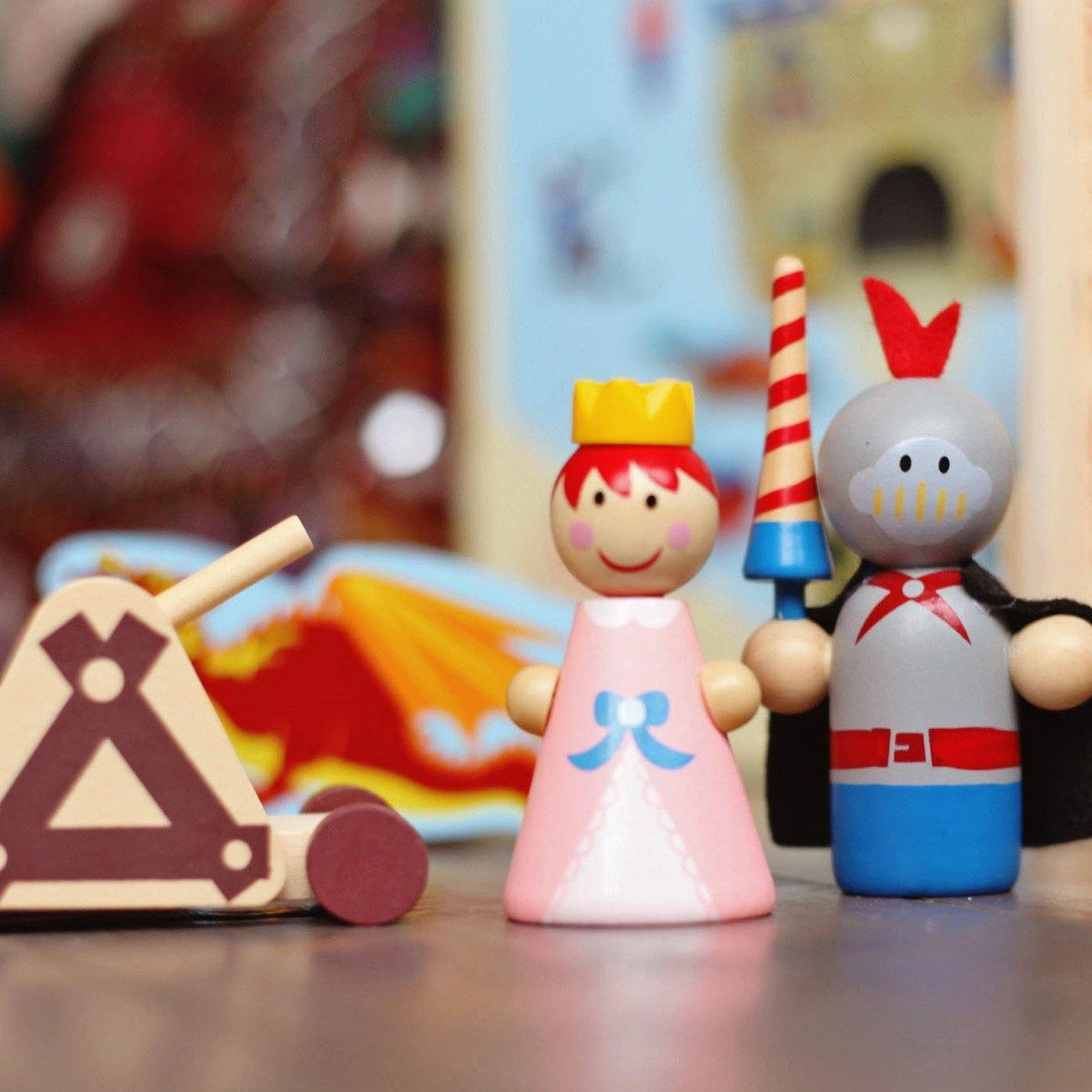 Knight&#39;s Wooden Play Castle made by Loula and Deer