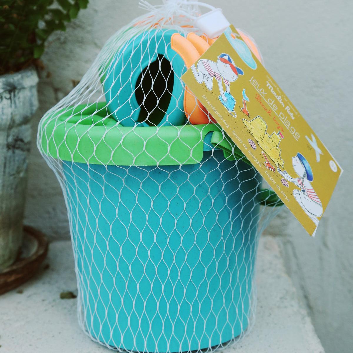 Beach Playset Bucket, Spade and Rake