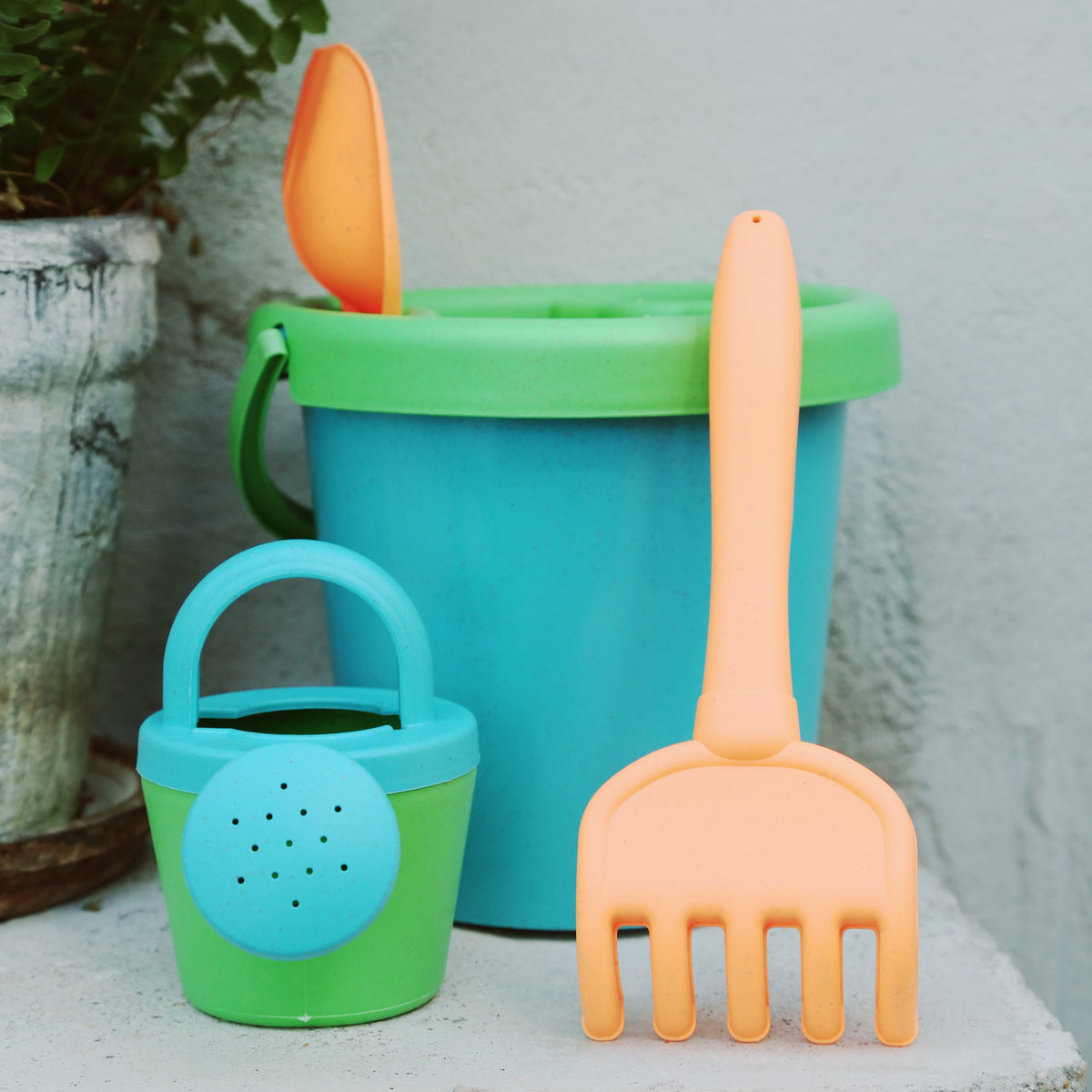 Beach Playset Bucket, Spade and Rake