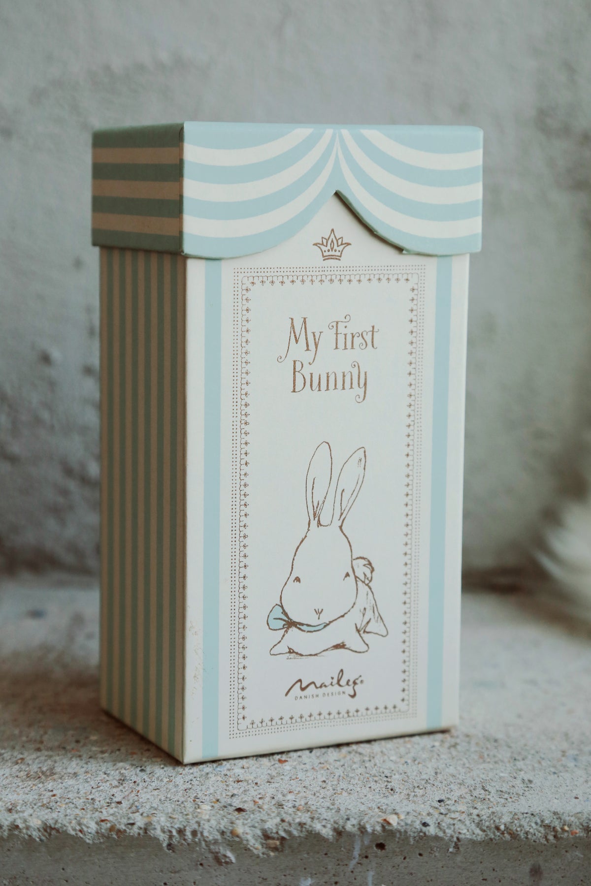 My First Bunny in the Box by Maileg Blue