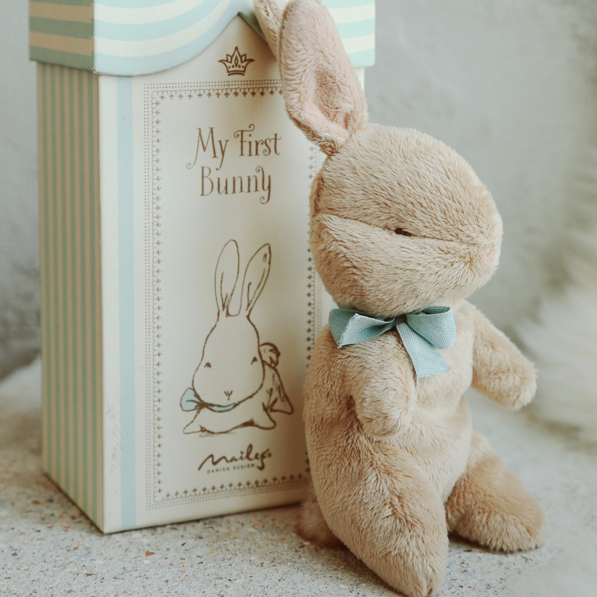 My First Bunny in the Box by Maileg Blue