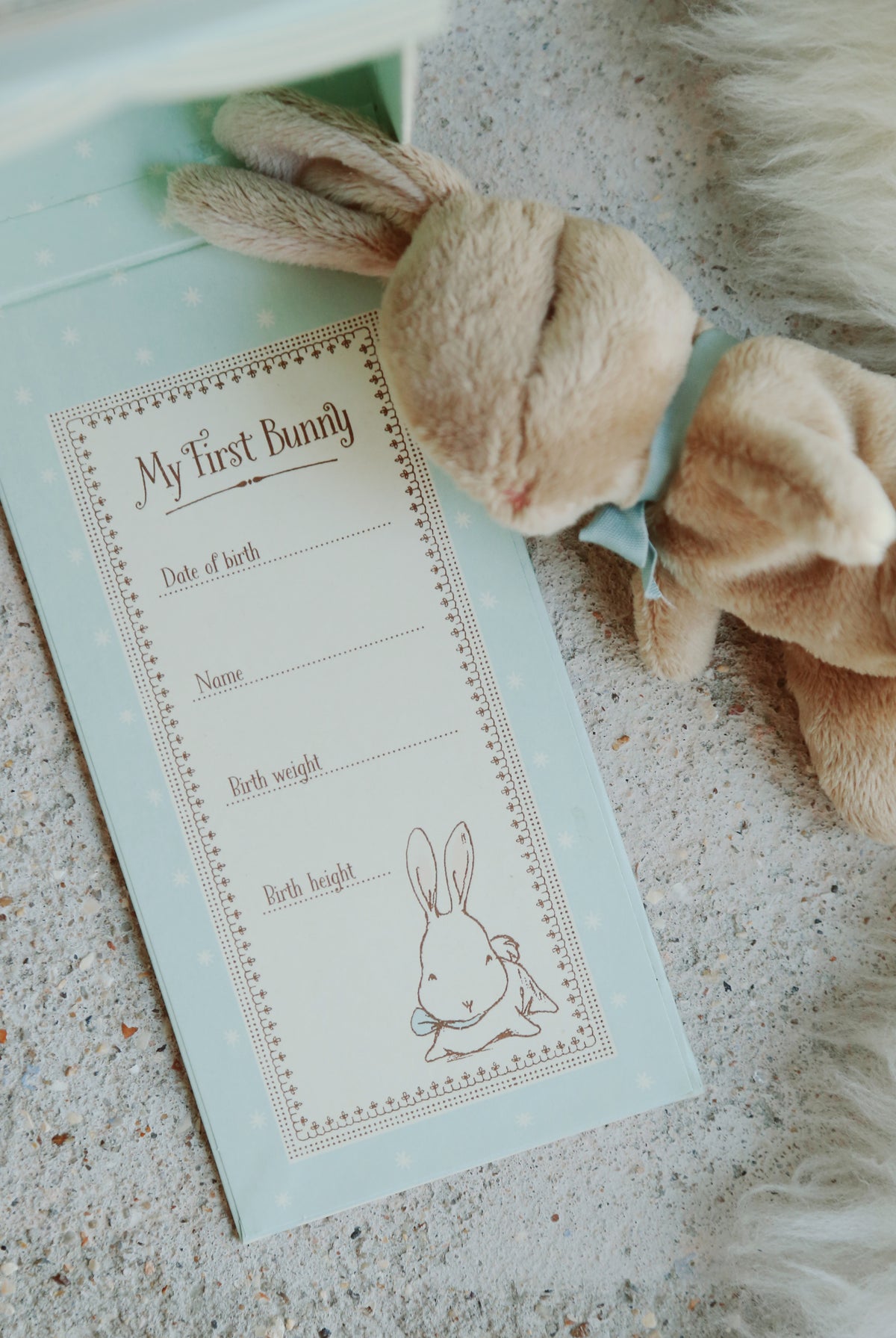 My First Bunny in the Box by Maileg Blue
