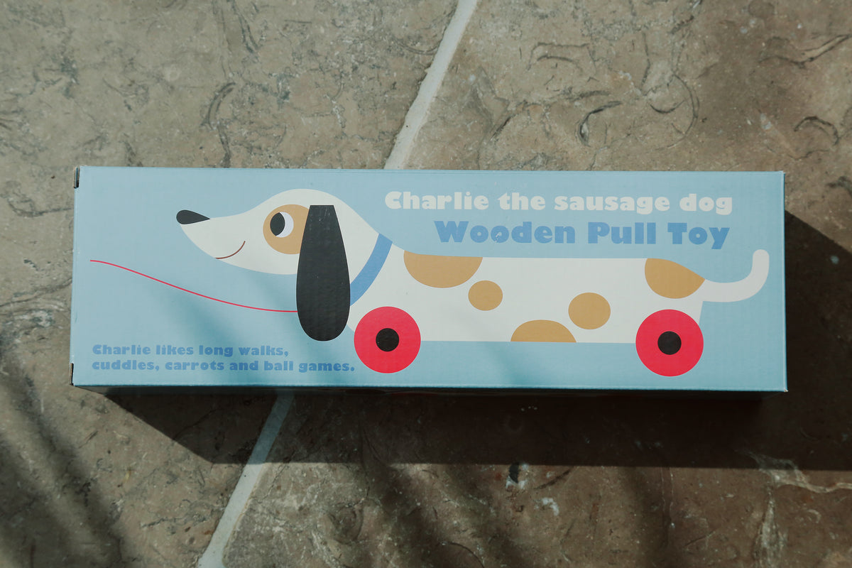 Charlie The Sausage Dog Wooden Pull Toy