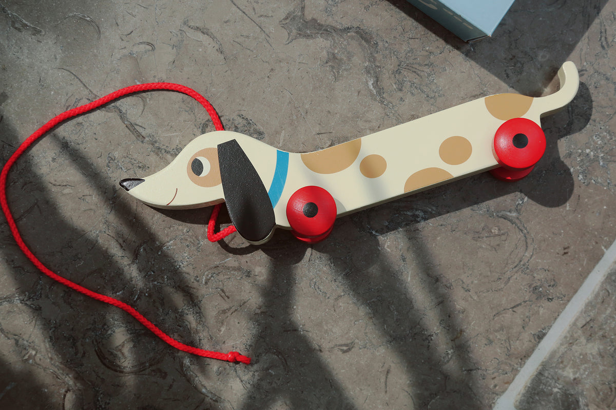 Charlie The Sausage Dog Wooden Pull Toy