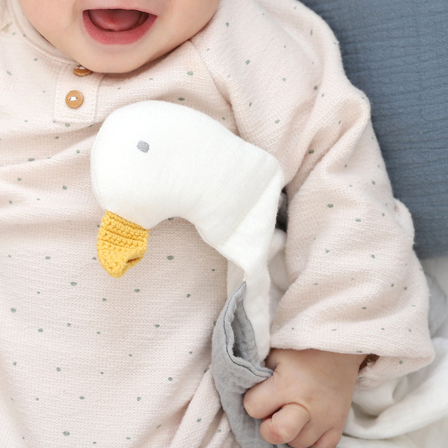 Duck Comforter Teether Toy For Babies