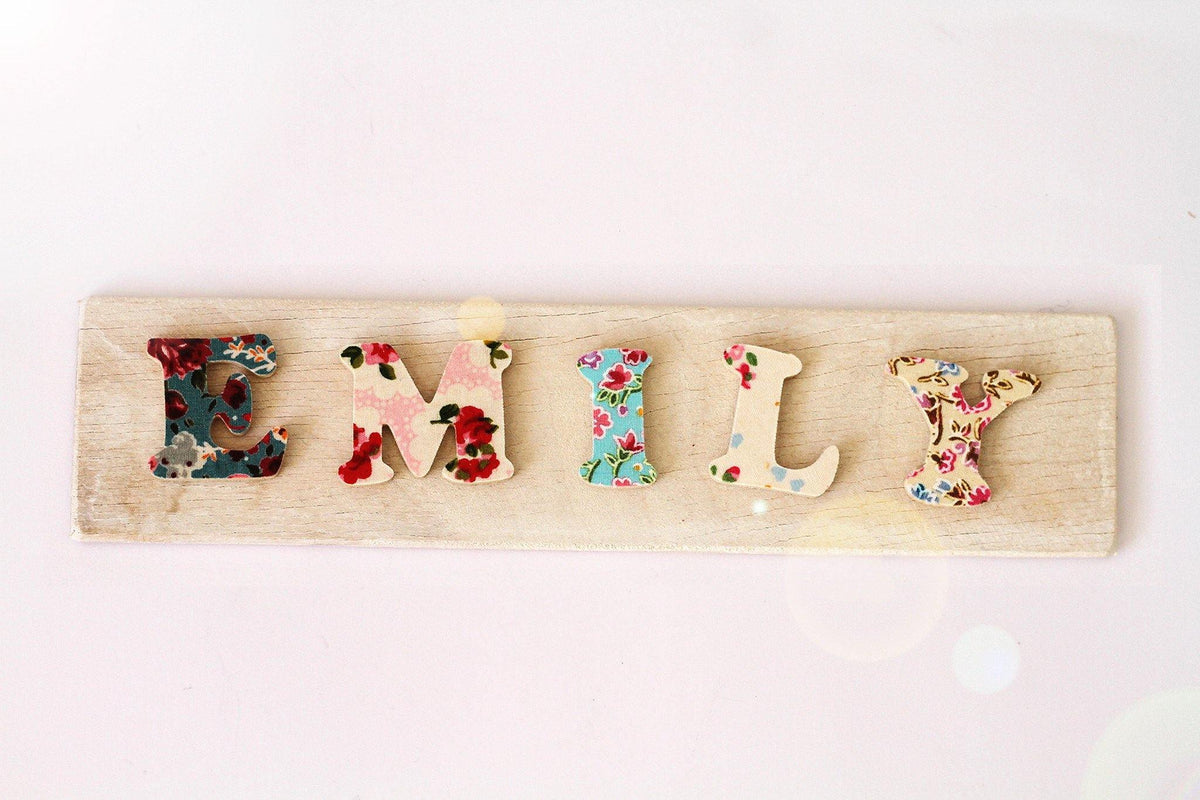 Personalised Name Plaque - Loula and Deer