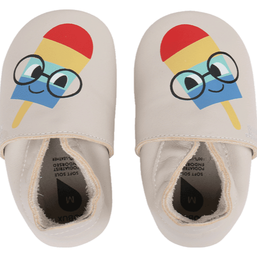 Soft Leather Ice Lolly Booties - Loula and Deer