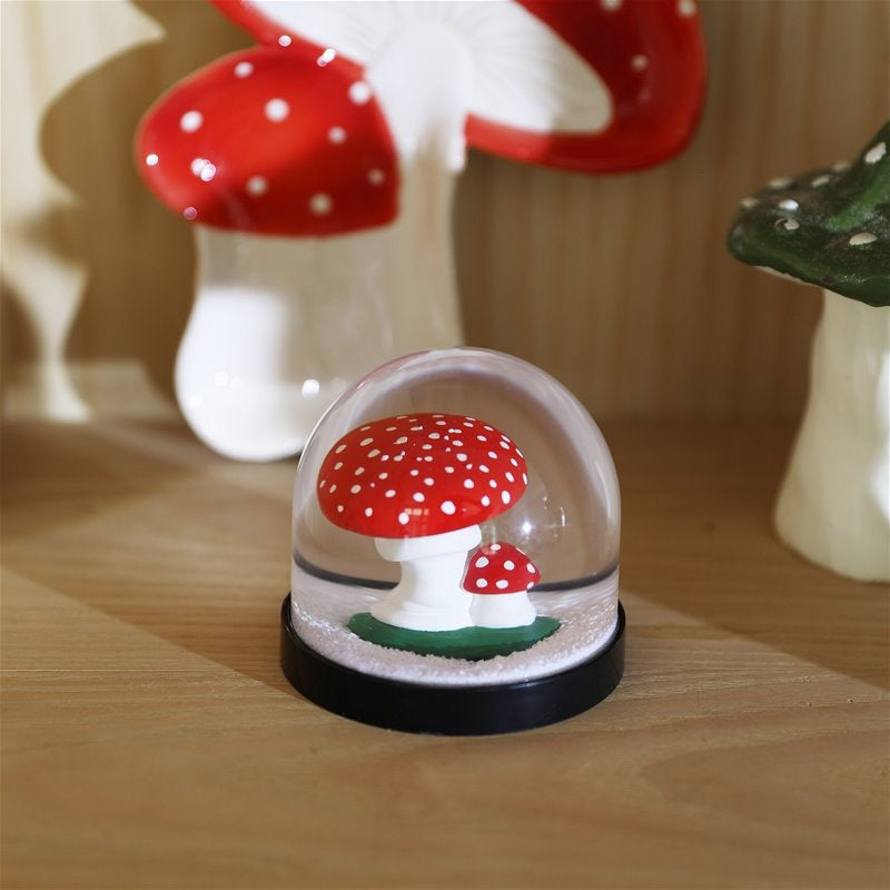 Red Cap Mushroom Snow Globe