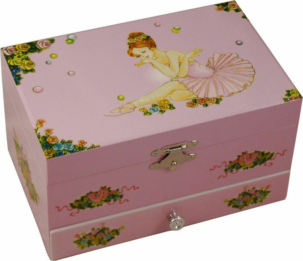 Pink Ballerina Music Jewellery Box - Loula and Deer