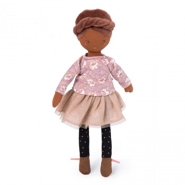 Mademoiselle Rose Ballerina Rag Doll Moulin Roty - Loula and Deer