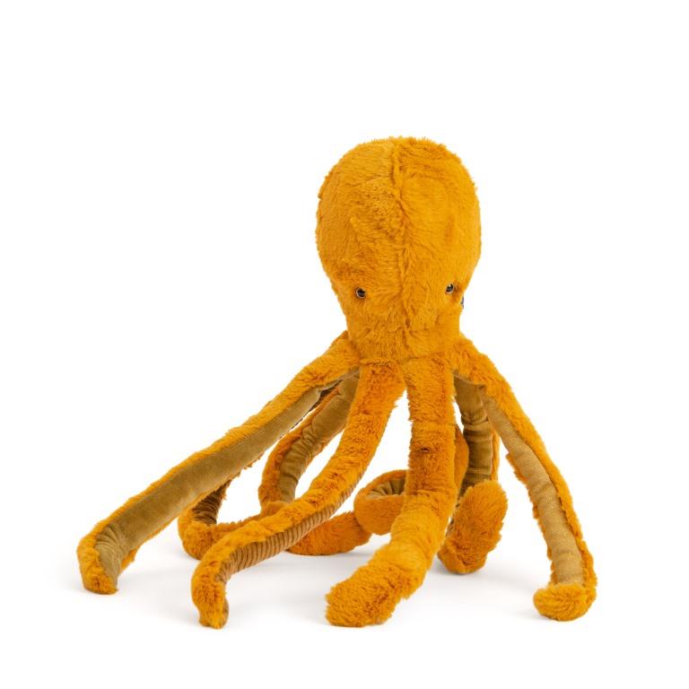 Octopus Orange Plush Toy