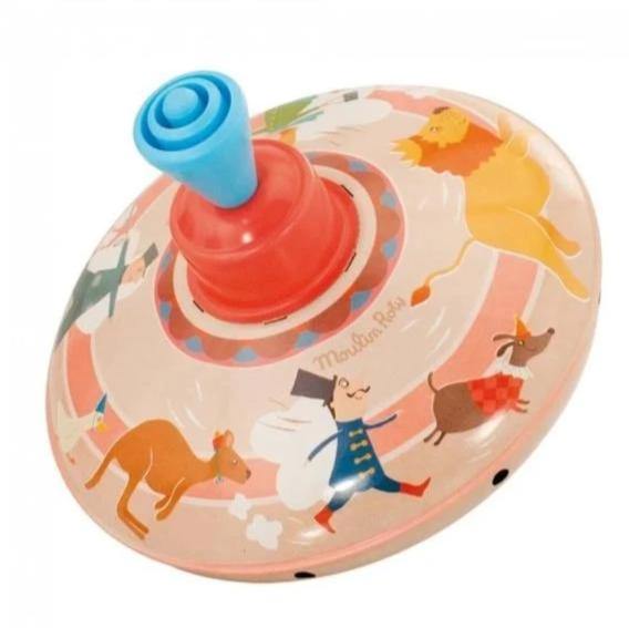 Spinning Top Pink (small) - Loula and Deer